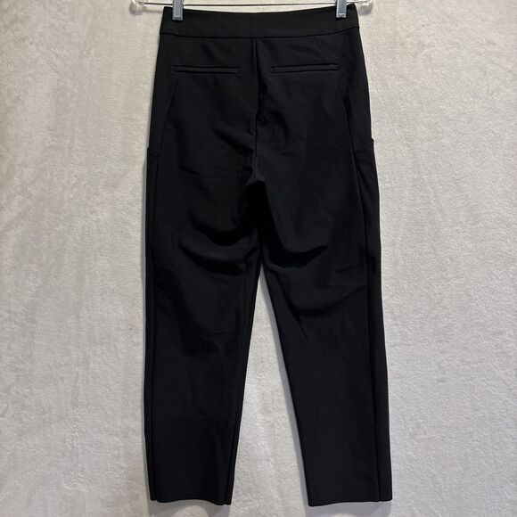 ATHLETA Stellar Straight Crop Pants Stretch Women's Size 2 Black Casual Career - Picture 6 of 13